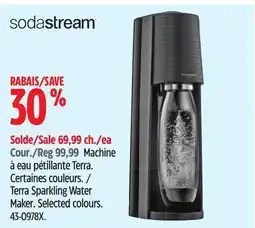 Canadian Tire Sodastream Terra Sparkling Water Maker offer
