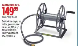 Canadian Tire Yardworks Metal Hose Reel, Floor/Wall Mount, 125´ offer