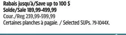 Canadian Tire Selected SUPs offer
