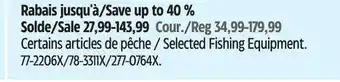 Canadian Tire Selected Fishing Equipment offer