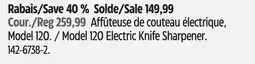 Canadian Tire Model 120 Electric Knife Sharpener offer