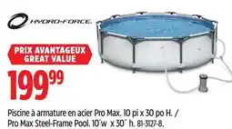 Canadian Tire Pro Max Steel-Frame Pool offer