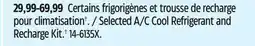 Canadian Tire Selected A/C Cool Refrigerant and Recharge Kit offer