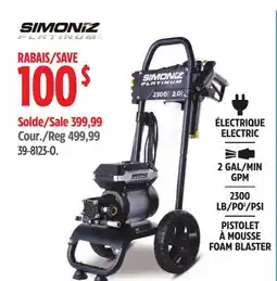 Canadian Tire SIMONIZ Selected Pressure Washer offer