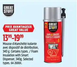 Canadian Tire Insulation with Smart Dispenser, 340g offer
