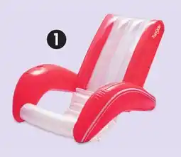Canadian Tire Funsicle Red and White Pool Lounger/Recliner offer