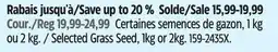 Canadian Tire Prolong Selected Grass Seed, 1kg or 2kg offer