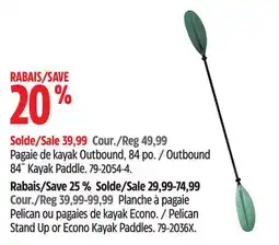 Canadian Tire Outbound 84 Kayak Paddle offer