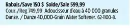 Canadian Tire Danze 40,000-Grain Water Softener offer