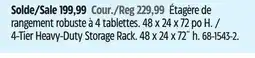 Canadian Tire MAXIMUM 4-Tier Heavy-Duty Storage Rack offer