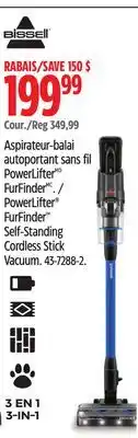 Canadian Tire Bissell PowerLifter FurFinder Self-Standing Cordless Stick Vacuum offer