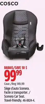 Canadian Tire Cosco Scenera Car Seat. Travel-friendly offer