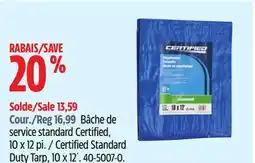 Canadian Tire Certified Standard Duty Tarp offer