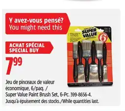 Canadian Tire Super Value Paint Brush Set offer