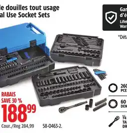 Canadian Tire Mastercraft General Use Socket Sets offer