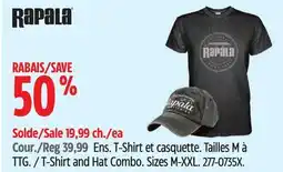 Canadian Tire Rapala T-Shirt and Hat Combo offer