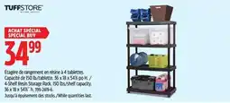 Canadian Tire TUFFSTORE 4-Shelf Resin Storage Rack offer