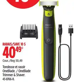 Canadian Tire PHILIPS OneBlade Trimmer & Shaver offer