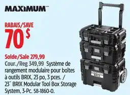 Canadian Tire MAXIMUM 23˝ BRIX Modular Tool Box Storage System offer