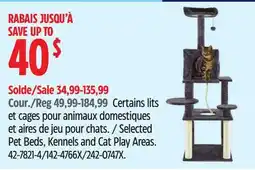 Canadian Tire Selected Pet Beds, Kennels and Cat Play Areas offer