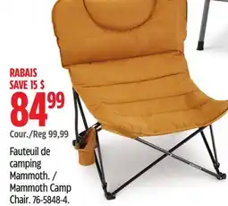 Canadian Tire Woods Mammoth Camp Chair offer