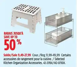 Canadian Tire Selected Kitchen Organization Accessories offer