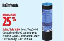 Canadian Tire Rainfresh Taste/Odour Water Filter Cartridge offer