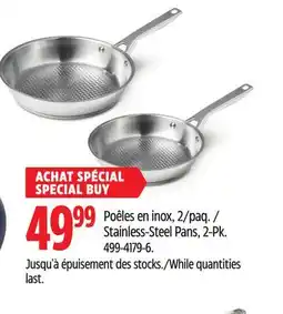 Canadian Tire Stainless-Steel Pans, 2-Pk offer