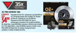 Canadian Tire PRO-SERIES OE+ Brake Pads offer