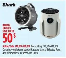 Canadian Tire Shark Selected Fans and Air Purifiers offer
