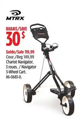 Canadian Tire Navigator 3-Wheel Cart offer