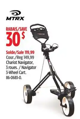 Canadian Tire Navigator 3-Wheel Cart offer