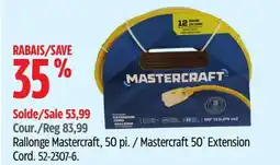 Canadian Tire Mastercraft 50´ Extension Cord offer