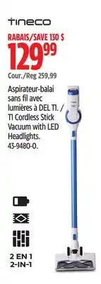 Canadian Tire Tineco T1 Cordless Stick Vacuum with LED Headlights offer
