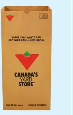 Canadian Tire Yard Waste Bag offer