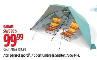 Canadian Tire Sport Umbrella Shelter offer