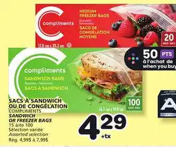 Marches Tradition COMPLIMENTS SANDWICH OR FREEZER BAGS offer