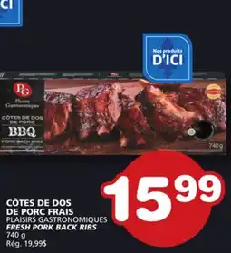 Marches Tradition PLAISIRS GASTRONOMIQUES FRESH PORK BACK RIBS offer