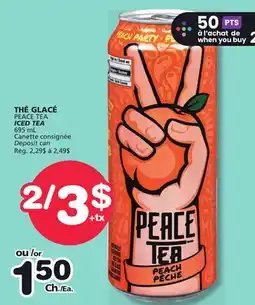 Marches Tradition PEACE TEA ICED TEA offer
