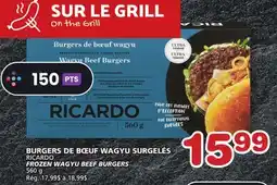 Marches Tradition RICARDO FROZEN WAGYU BEEF BURGERS offer