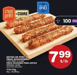 Marches Tradition C'EST PRÊT! À CUIRE FRESH SEASONED PORK KOFTAS offer