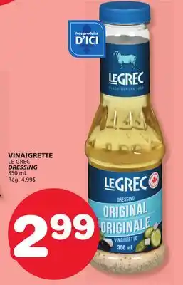 Marches Tradition LE GREC DRESSING offer