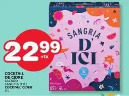 Marches Tradition LACROIX SANGRIA D'ICI COCKTAIL CIDER offer