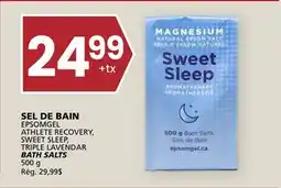 Rachelle-Bery Grocery EPSOMGEL ATHLETE RECOVERY, SWEET SLEEP, TRIPLE LAVENDAR BATH SALTS offer