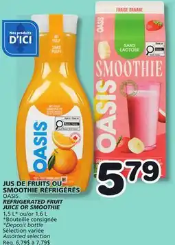 Marches Tradition OASIS REFRIGERATED FRUIT JUICE OR SMOOTHIE offer