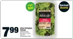 Super C laitue biologique Attitude | Attitude organic lettuce offer