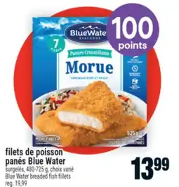 Super C filets de poisson panés Blue Water | Blue Water breaded fish fillets offer