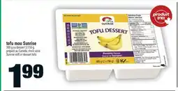 Super C tofu mou Sunrise | Sunrise soft or dessert tofu offer