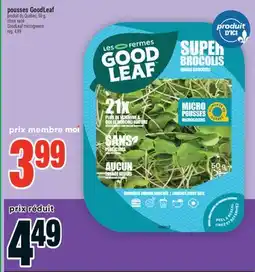 Super C pousses GoodLeaf offer