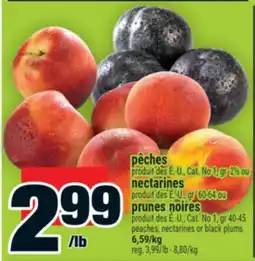 Super C peaches, nectarines or black plums offer